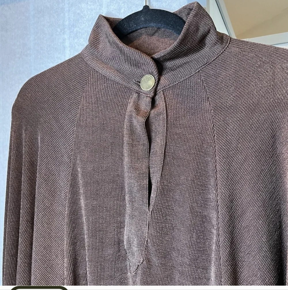 Zara Metallic Brown Knit Top - Picture 3 of 5